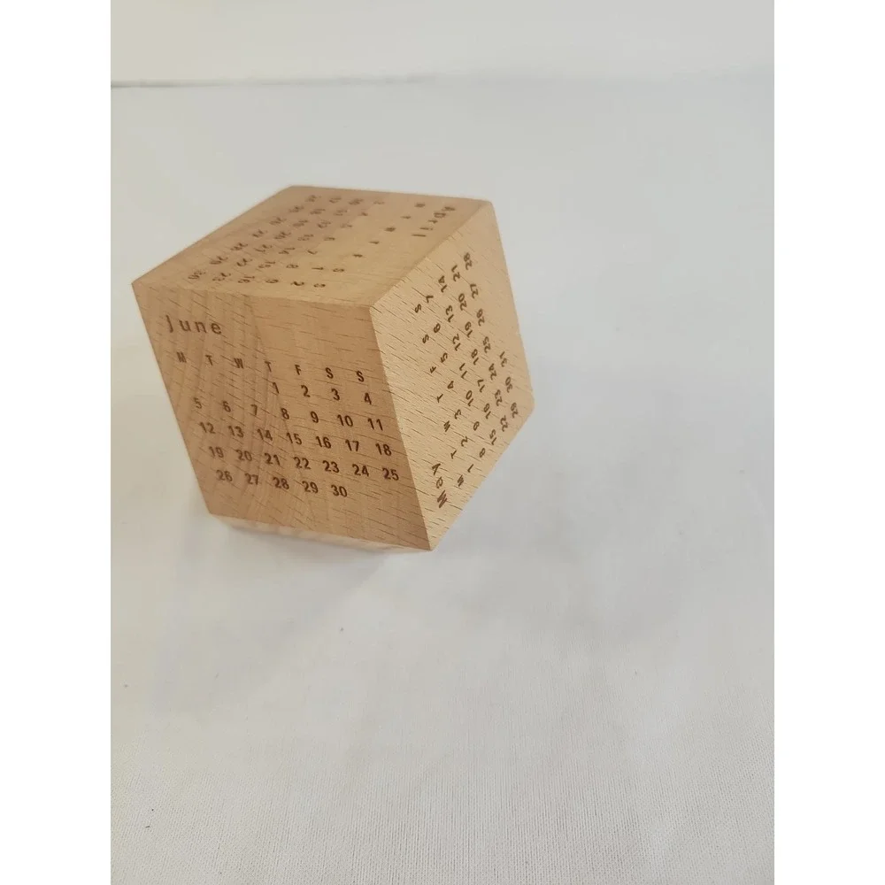 Dodecahedron Calender Wooden From 2017 Great For Your Birth Year